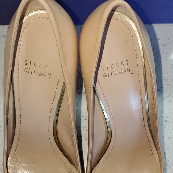 Stuart Weitzman Goatskin Pointy Toe Pump - Picture 4 of 13
